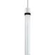 Zigrina 1 Light 5.13 inch Matte White with Satin Brushed Black Pendant Ceiling Light