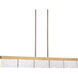 Lucus 1 Light 43.25 inch Aged Brass Linear Pendant Ceiling Light