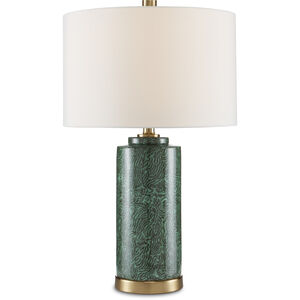 St. Isaac 24 inch 150.00 watt Green/Brass Table Lamp Portable Light