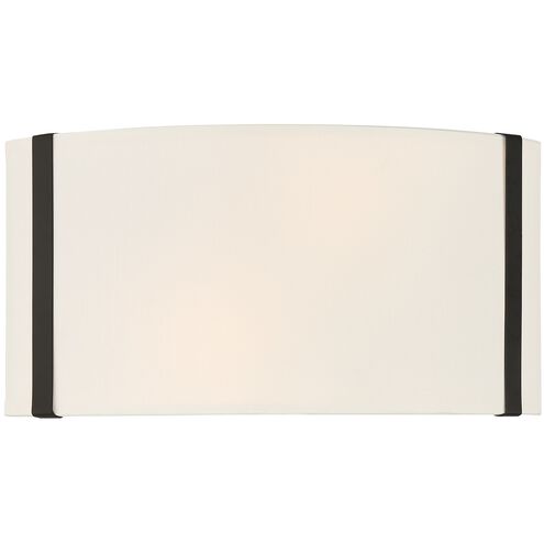 Fulton 2 Light 13 inch Black ADA Sconce Wall Light