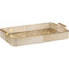 Hair on Hide Clear and Gold Tray
