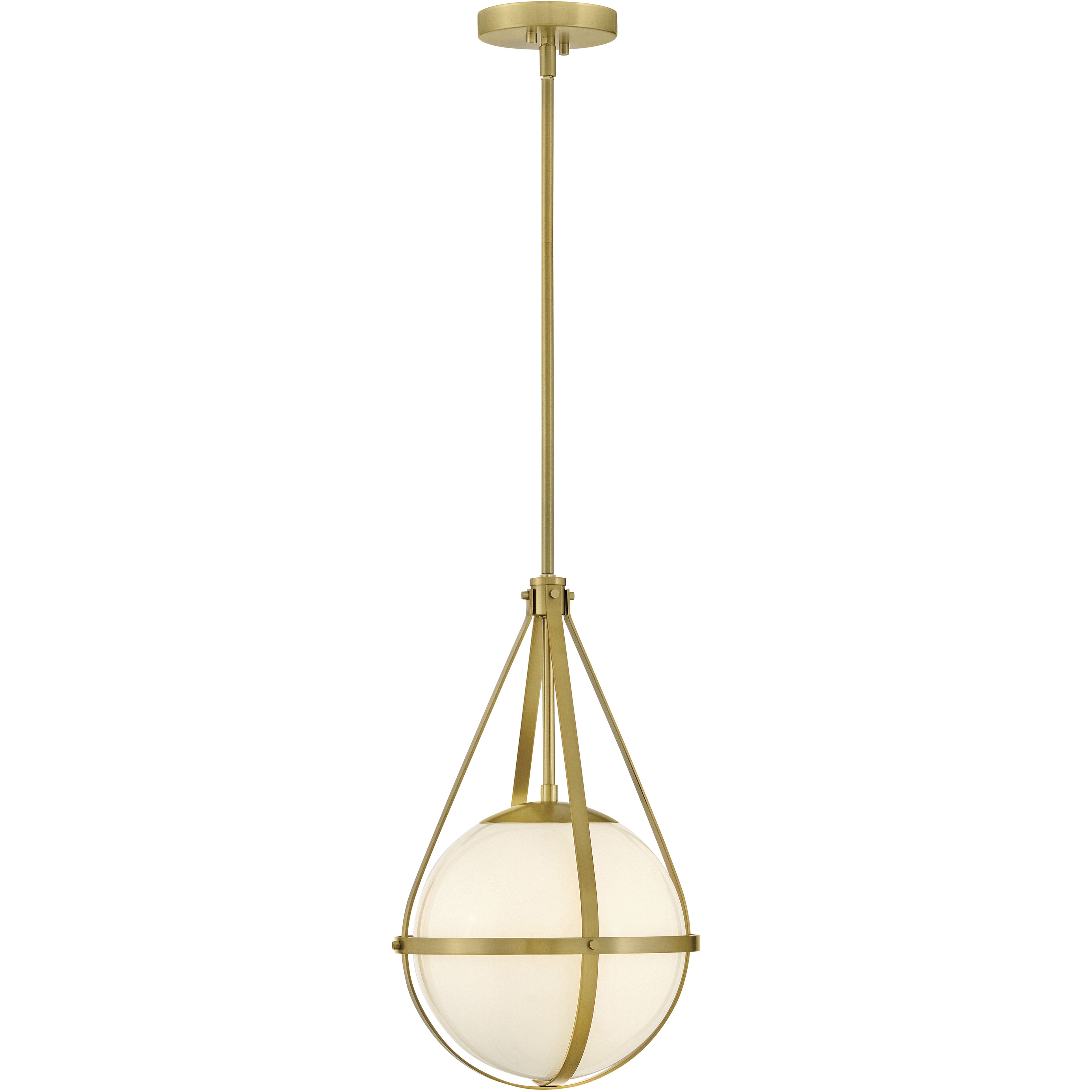 Colby 1 Light 11.25 inch Lacquered Brass Pendant Ceiling Light