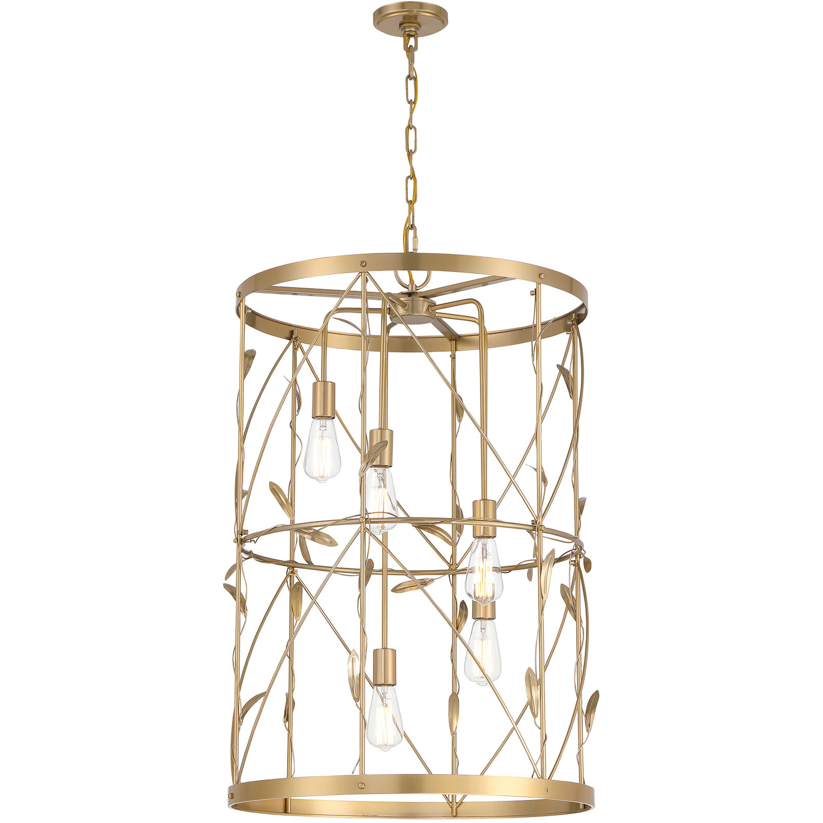 Lexington 5 Light 26 inch Burnished Brass Pendant Ceiling Light
