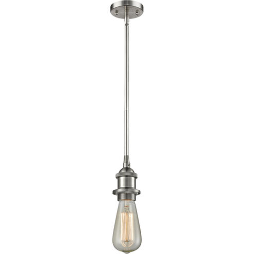 Ballston Bare Bulb 1 Light 5 inch Satin Gold Mini Pendant Ceiling Light