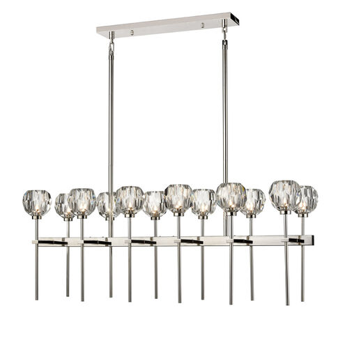 Parisian LED 16 inch Polished Nickel Chandelier Ceiling Light