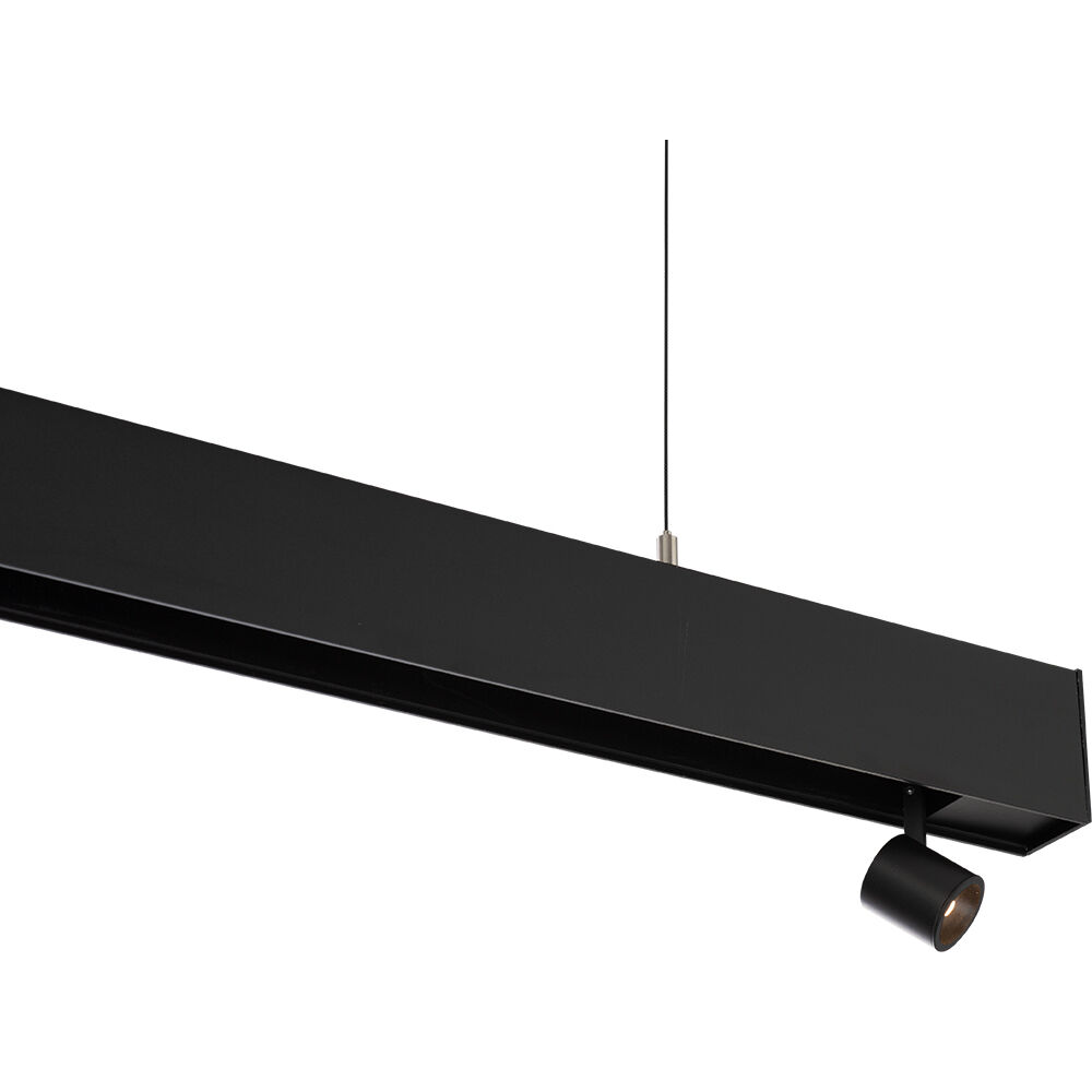 Ventrix 1 Light 48 Black Track Fixtures Ceiling Light