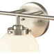 Fairbanks 3 Light 23.25 inch Brushed Nickel Vanity Light Wall Light
