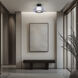 Doma LED 13.5 inch Black Flush Mount Ceiling Light in 3500K, dweLED