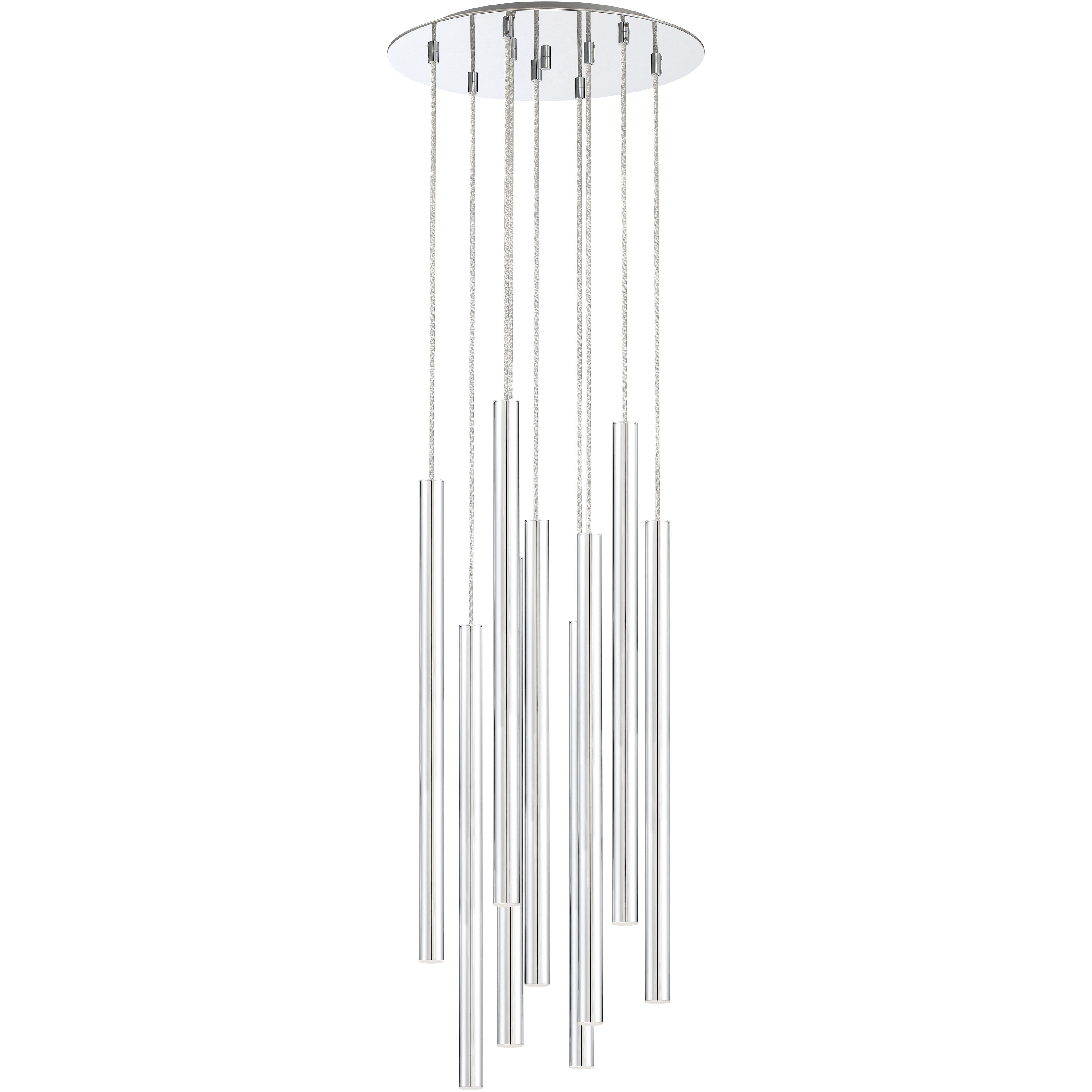 Forest LED 16 inch Chrome Chandelier Ceiling Light