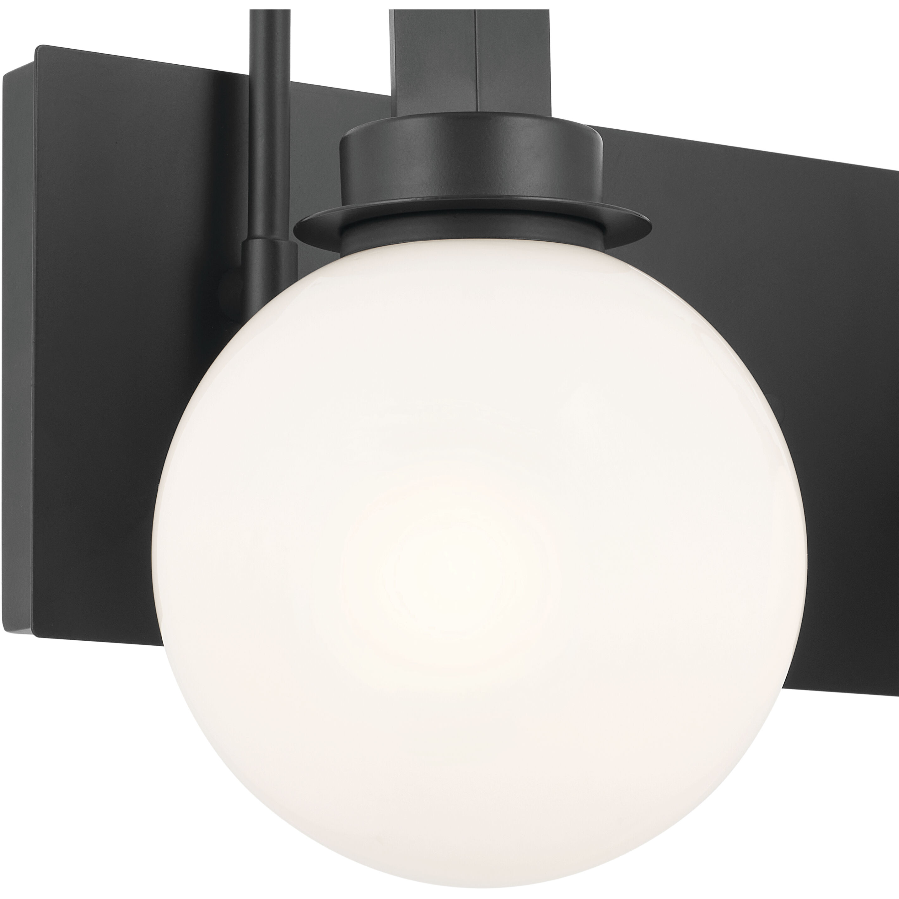 Hex LED 14.25 inch Black Bathroom Vanity Light Wall Light