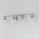 Geode 4 Light 31.25 inch Satin Nickel Bath Vanity Wall Light