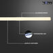 Procyon 36 inch Silver Bathroom Vanity Light Wall Light
