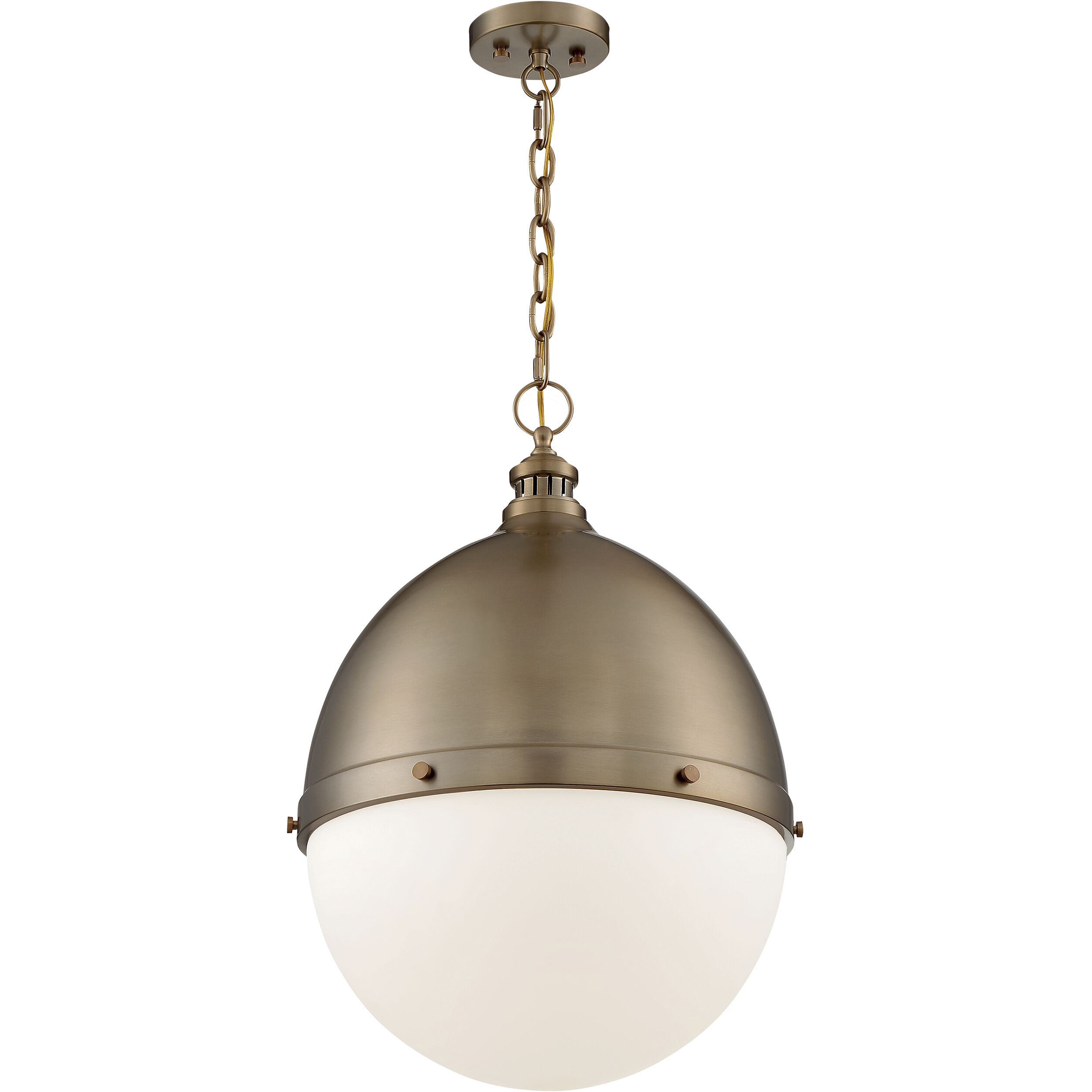Ronan 1 Light 17.5 inch Burnished Brass Pendant Ceiling Light