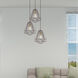 Geometric 1 Light 12 inch Bronze Mini Pendant Ceiling Light