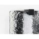 LED Stone Glass LED 8 inch Matte Black ADA Wall Sconce Wall Light, Progress LED