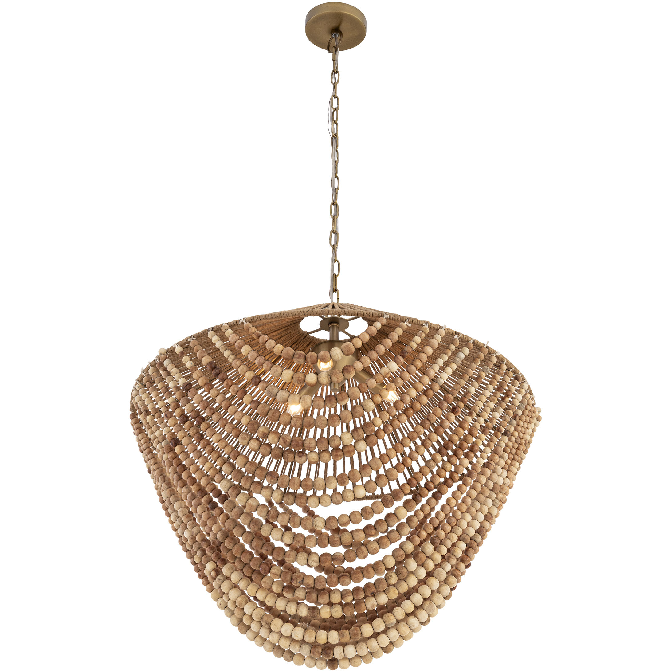 Virella 3 Light 26 inch Legacy Brass Pendant Ceiling Light