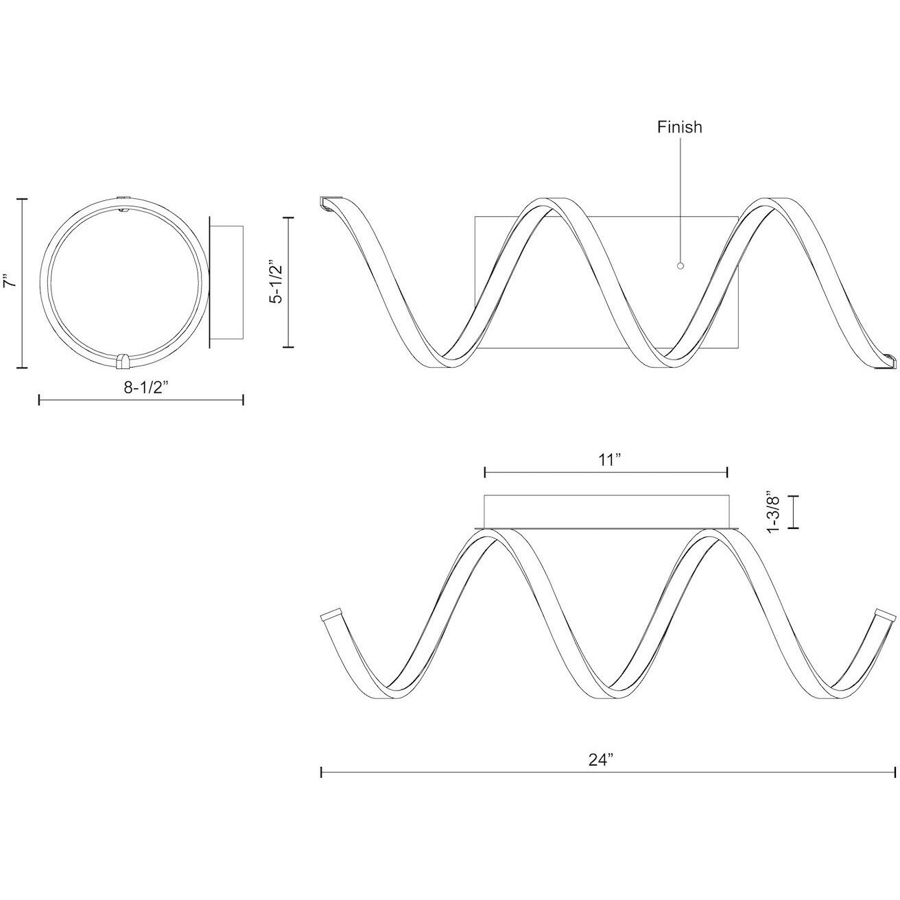 Synergy Wall Sconce Wall Light in Antique Silver
