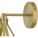 Colby 1 Light 9.25 inch Lacquered Brass Sconce Wall Light