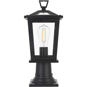 Cayman 1 Light 16.5 inch Black Outdoor Post Light