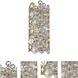 Vitozzi 2 Light 8 inch Antique Silver Leaf Sconce Wall Light