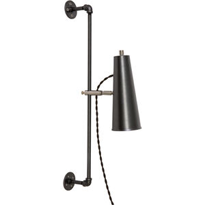Norton LED 13 inch Granite with Satin Nickel Accents Wall Lamp Wall Light