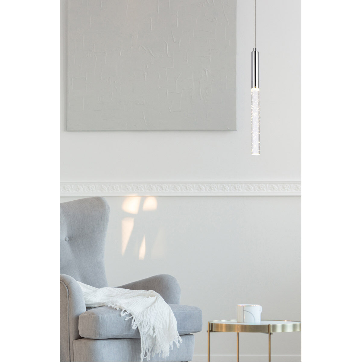 Ruelle 1 Light 5 inch Chrome Pendant Ceiling Light