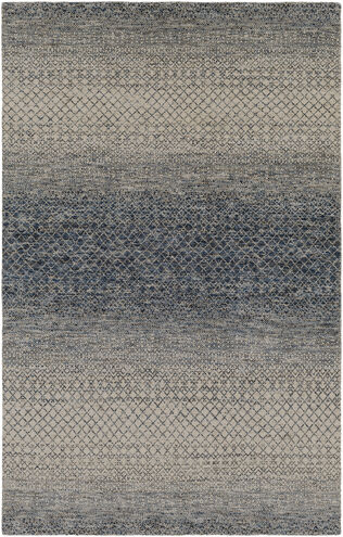 Bethesda 108 X 72 inch Dark Blue Rug in 6 X 9, Rectangle