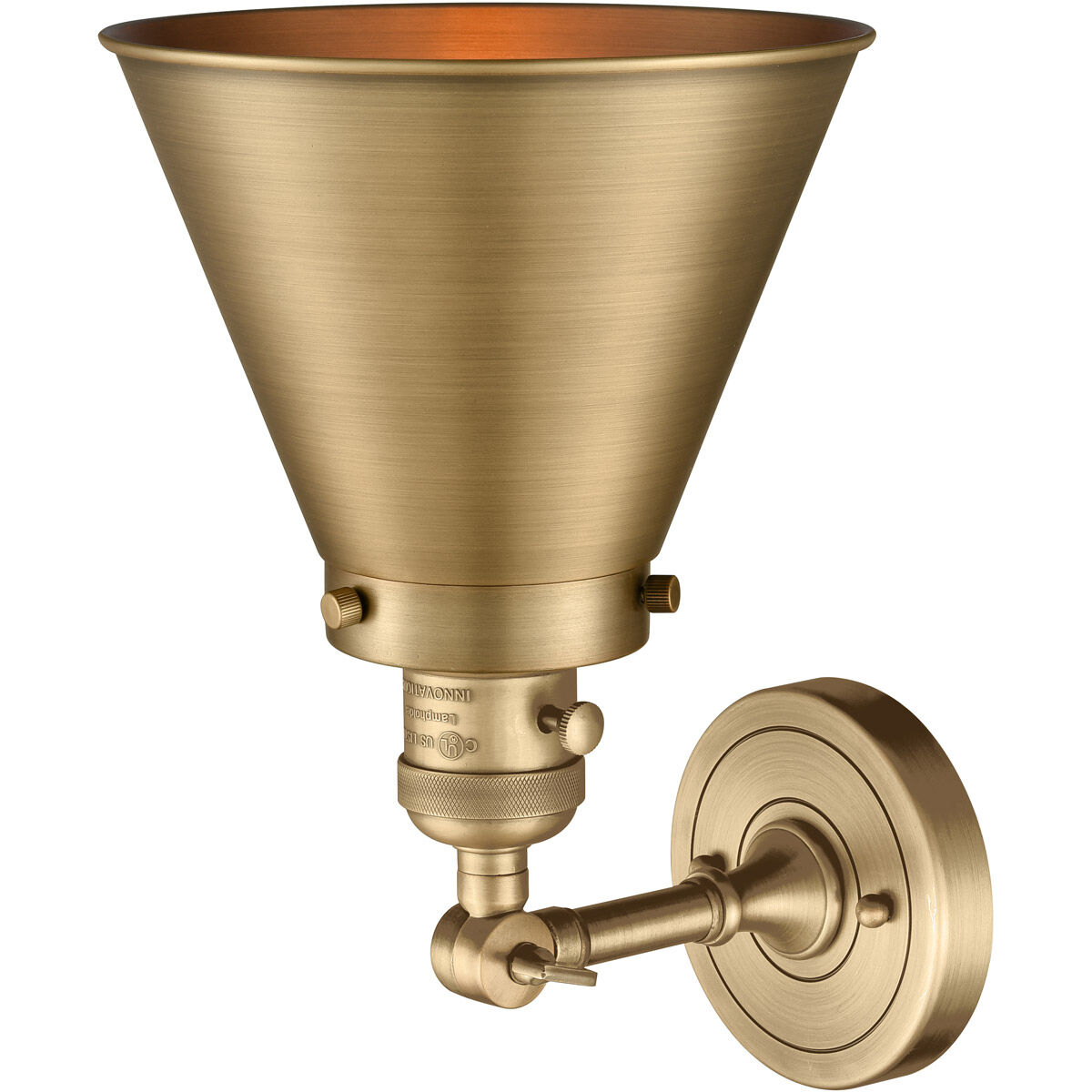 Franklin Restoration Appalachian LED 8 inch Brushed Brass Sconce Wall Light, Franklin Restoration