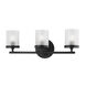 Ryan 3 Light 18 inch Soft Black Bath Bracket Wall Light