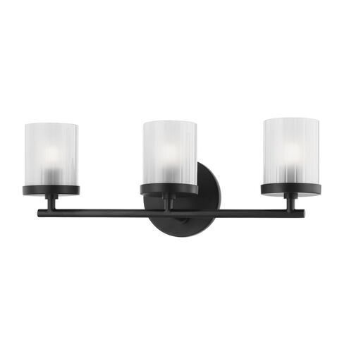 Ryan 3 Light 18 inch Soft Black Bath Bracket Wall Light