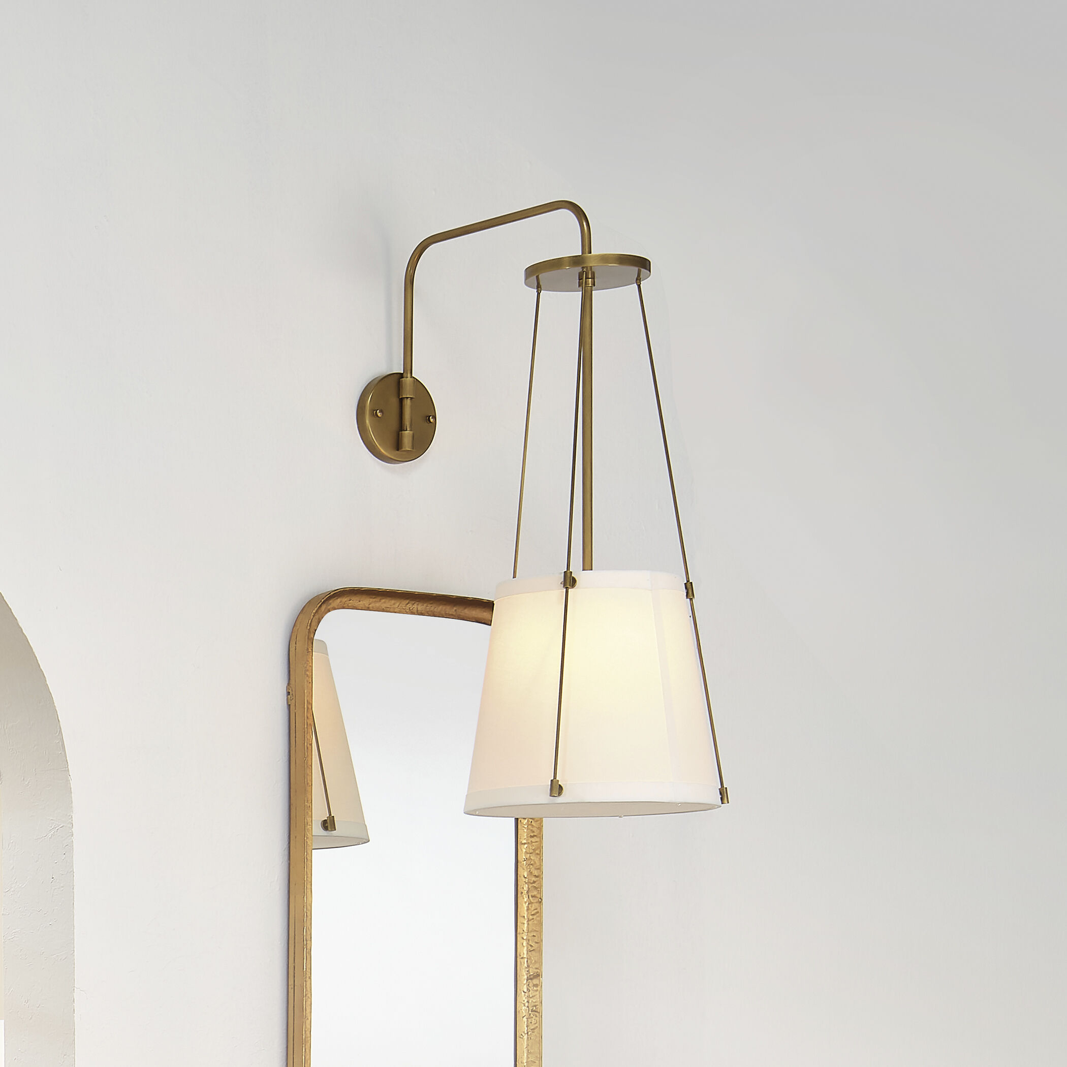 California 1 Light 24 inch Antique Brass Wall Sconce Wall Light