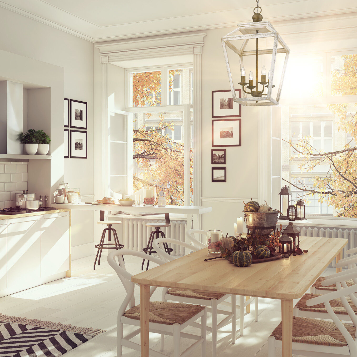 Haiden Pendant Ceiling Light in Burnished Chestnut, Caged