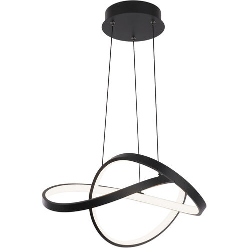 Vornado 1 Light 18 inch Black Pendant Ceiling Light