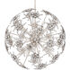 Esteracae 6 Light Antique Silver Pendant Ceiling Light in Radiance