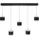 Banded 5 Light 5.50 inch Chandelier