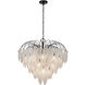 Alessia 19 Light 28.5 inch Black and White Chandelier Ceiling Light