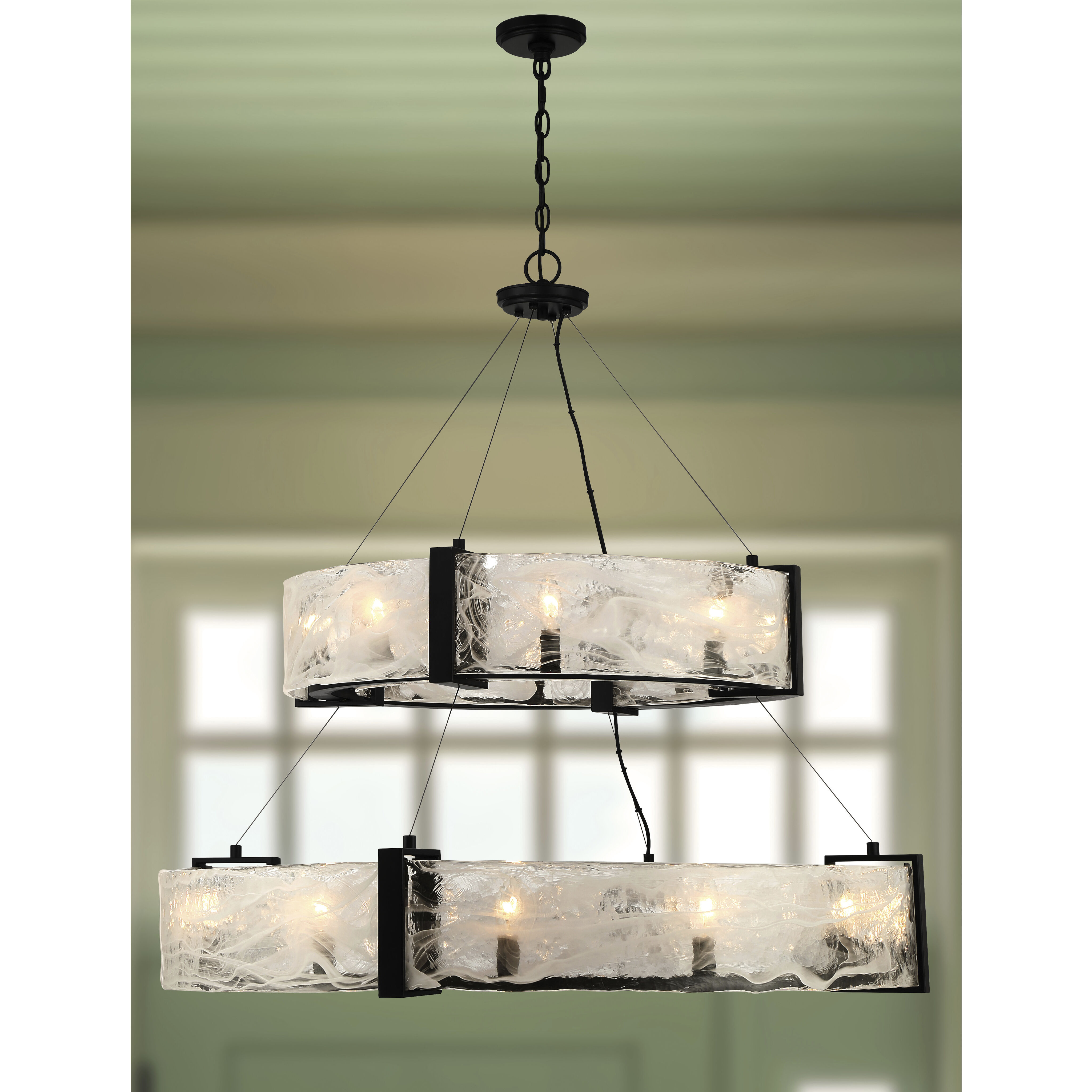 Cloud Break 20 Light 40 inch Coal Pendant Ceiling Light