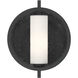 Halin 1 Light 11.5 inch Sand Coal Black Outdoor Wall Sconce