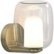 Aquina 1 Light 5.59 inch Matte Brushed Brass Interior Wall Light