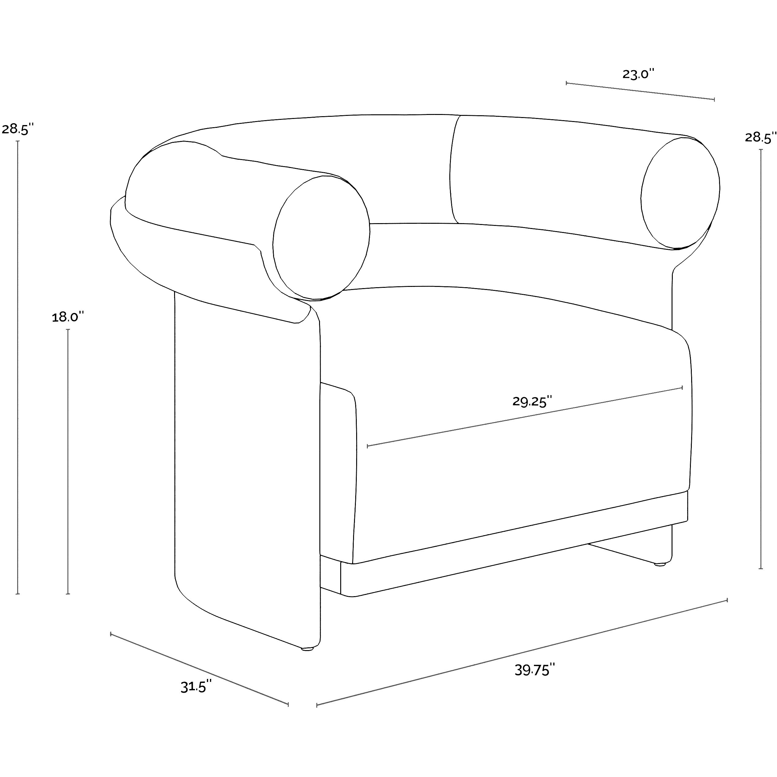 Asos Louis Cream Outdoor Lounge Chair