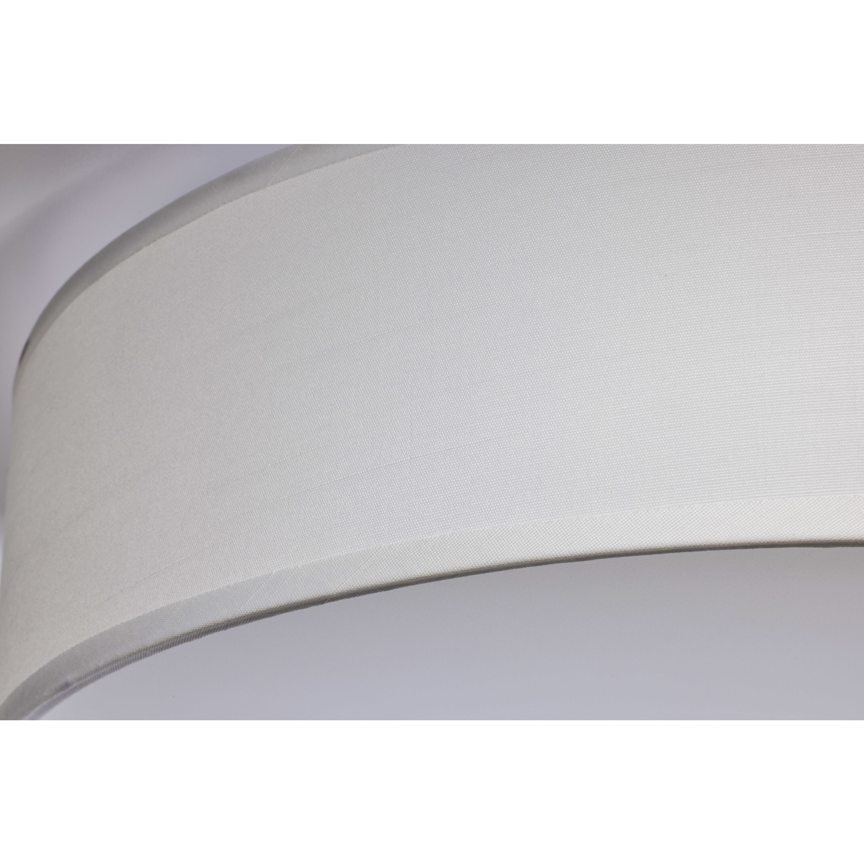 Brentwood LED 15 inch White Fabric Flush Mount Ceiling Light