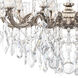 La Scala 10 Light 28 inch Antique Silver Chandelier Ceiling Light in Heritage, Antique Silver Cast