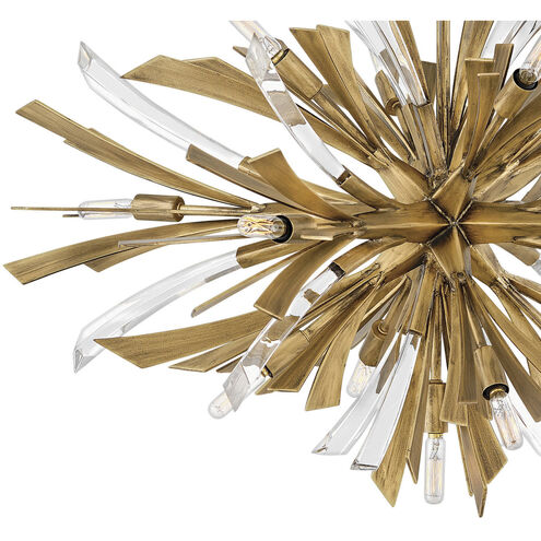 Vida LED 36 inch Burnished Gold Chandelier Ceiling Light