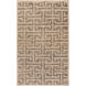Papyrus 36 X 24 inch Gray and Blue Area Rug, Jute and Wool