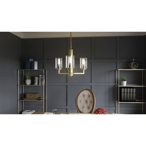 Sunburst 3 Light 15 inch Weathered Brass Pendant Ceiling Light