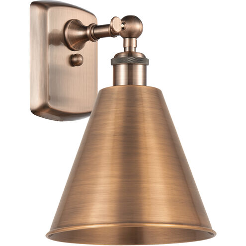 Ballston Cone 1 Light 8 inch Antique Copper Sconce Wall Light