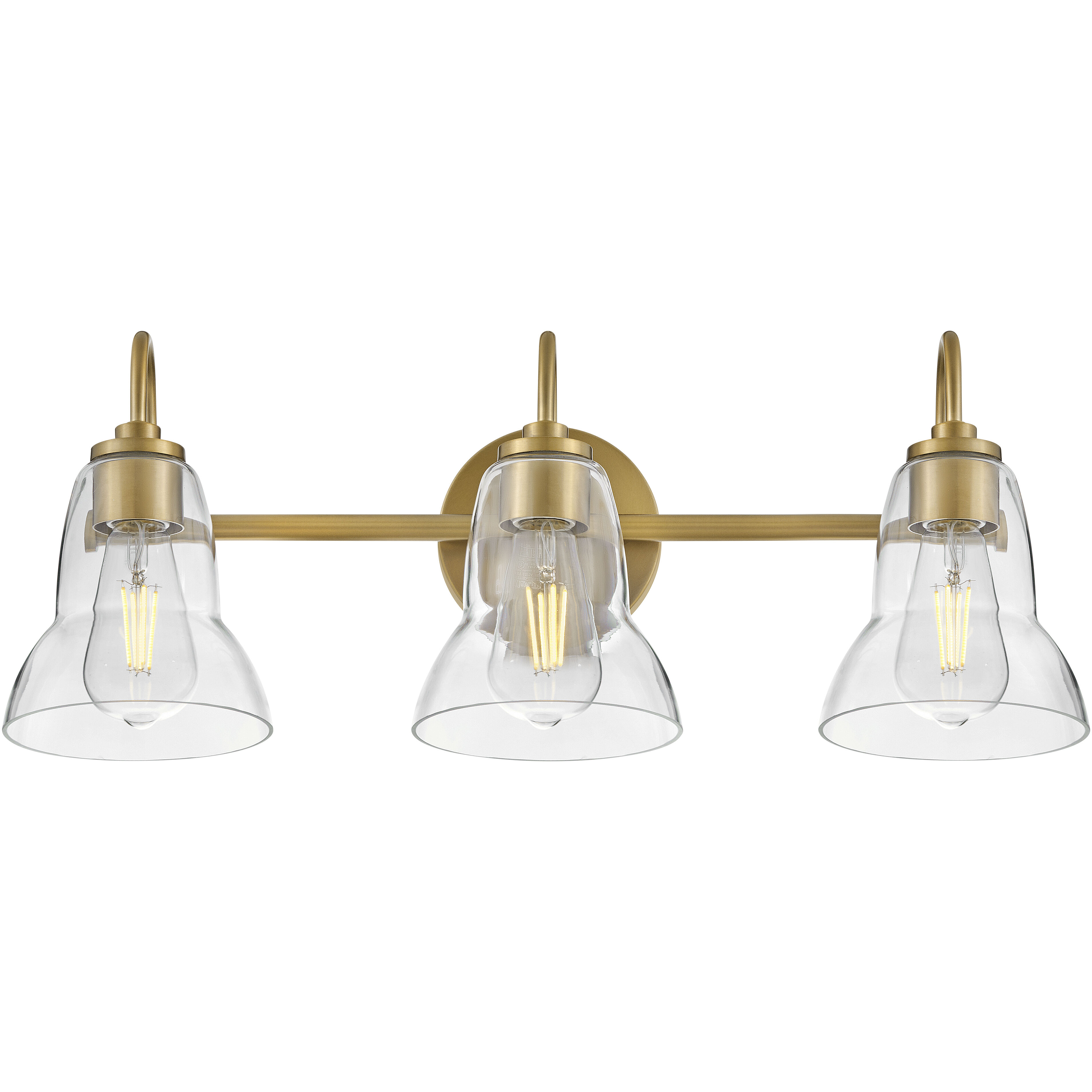 Vera LED 24 inch Lacquered Brass Bath Light Wall Light
