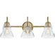 Vera LED 24 inch Lacquered Brass Bath Light Wall Light