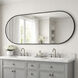 Elisse 68 X 28 inch Black LED Wall Mirror