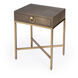 Sullia One Drawer End Table in Gold